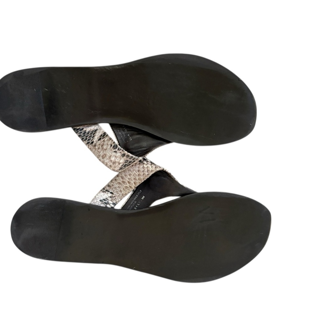 Tory Burch Women's Cameron Python Leather Flip Fl… - image 9